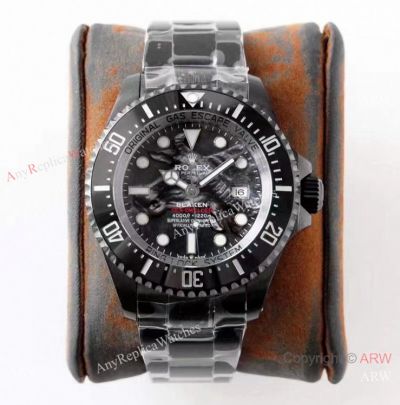 ROF Rolex Blaken SEA-Dweller 43mm Watch Seagull 2824 Movement